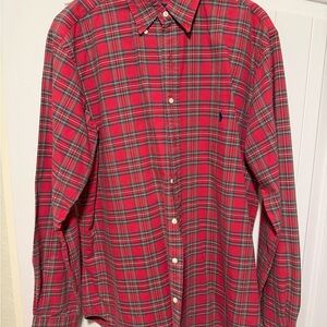 Lauren Ralph Lauren Red and Green Plaid Shirt